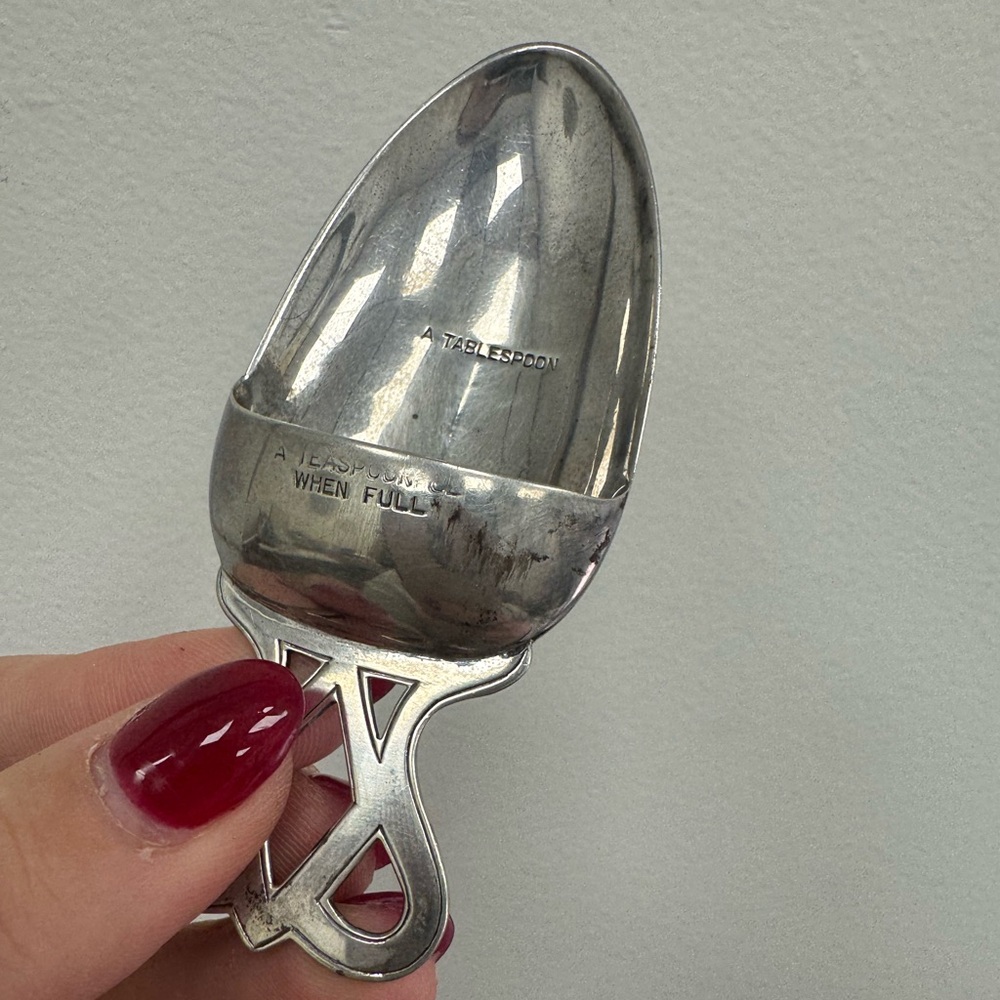 Antique Cartier Sterling silver large medicine spoon 43.7g